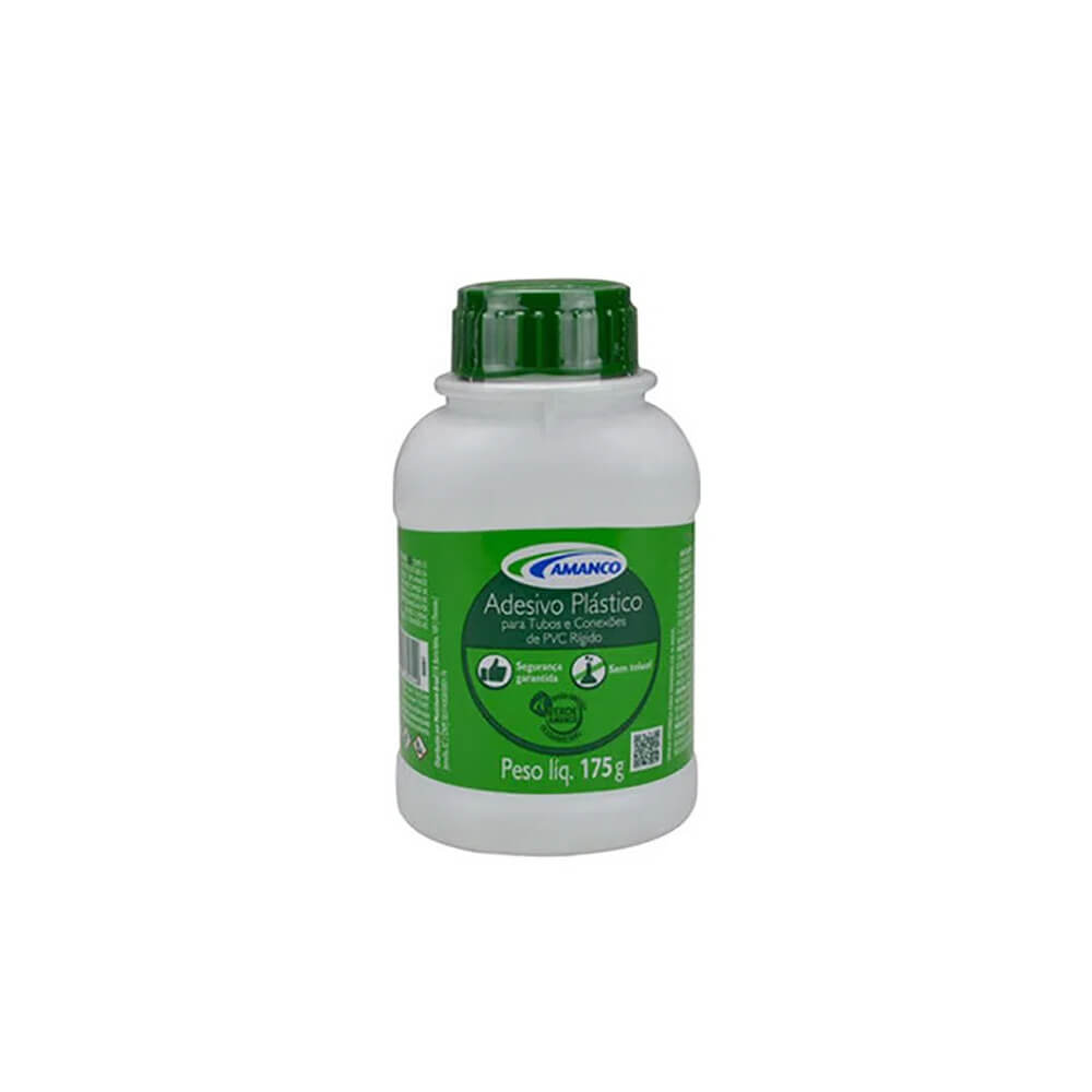 Adesivo Plástico com Pincel Aplicador 175G - Amanco - Unitário