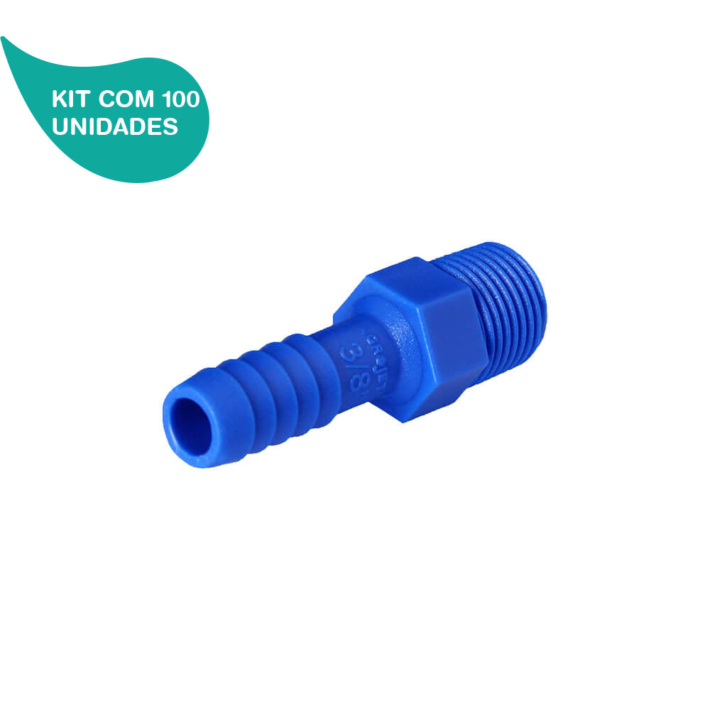 Kit Adaptador de Redução com Rosca 1/2 X 3/8 Agrojet 100 Un