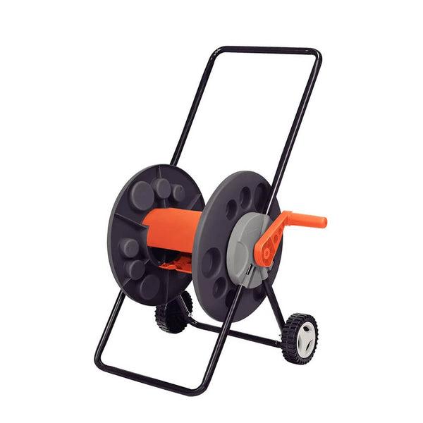 Enrolador para mangueiras de 1/2" polegada com até 55 metros Braços Metálicos e Rodas Plásticas – Tramontina – Unitário