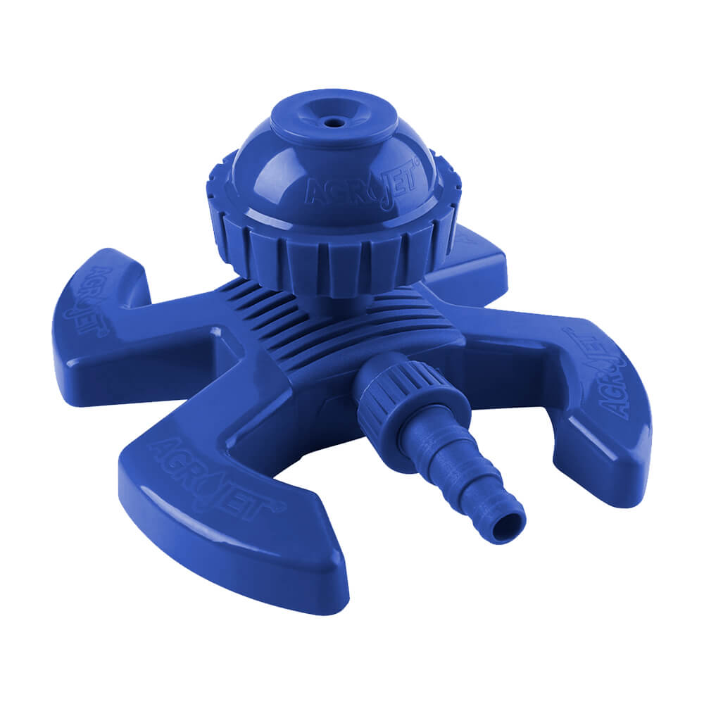 Aspersor Vulcão Azul com Base de Esqui e Adaptador para Mangueiras - Agrojet - Unitário Imagem principal do produto