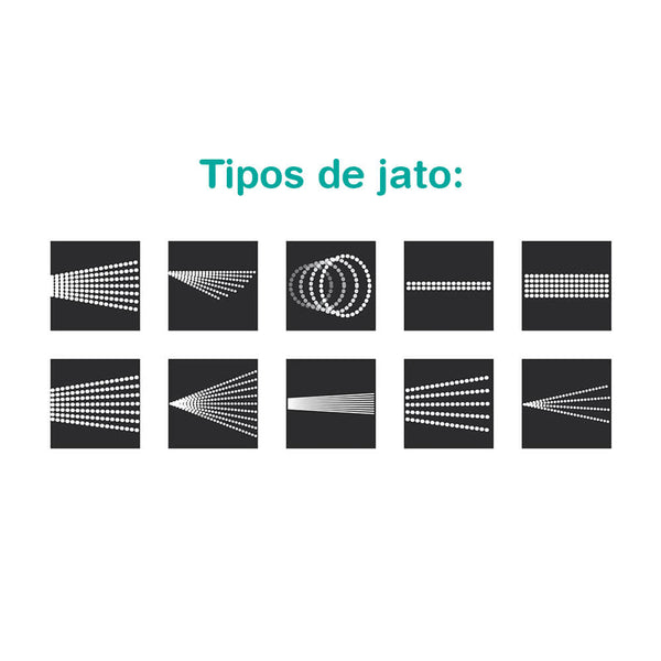 Esguicho Hidropistola de Jardim com 10 Tipos de Jato com Engate Rápido para Mangueiras de 1/2" polegada - Tramontina