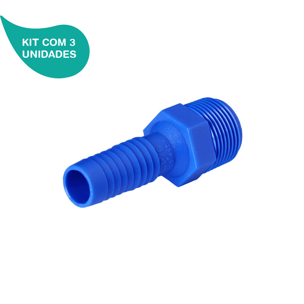 Kit Adaptador de Redução com Rosca de 1 X 3/4 Agrojet 3 Un