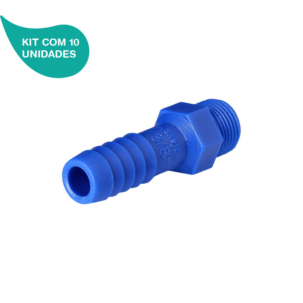 Kit Adaptador com Rosca Externa 3/8" Agrojet 10 Unidades