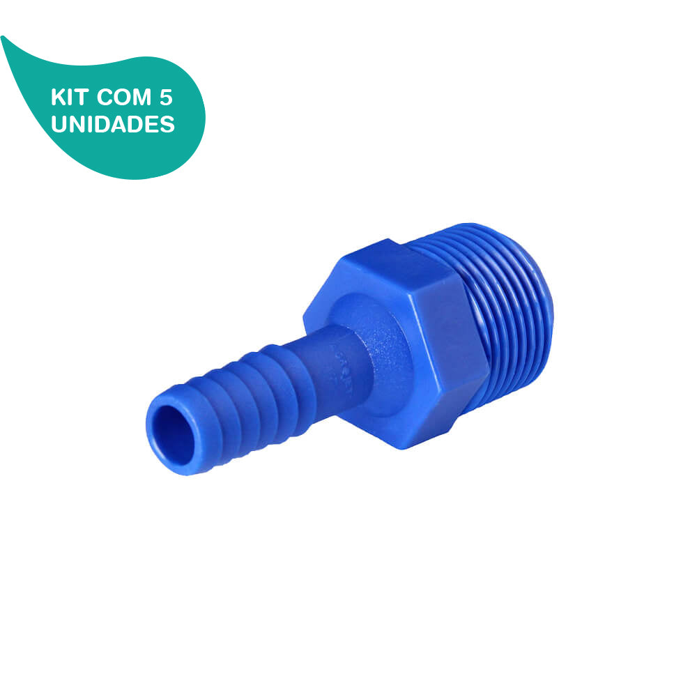 Kit Adaptador de Redução com Rosca de 1 X 1/2 Agrojet 5 Un
