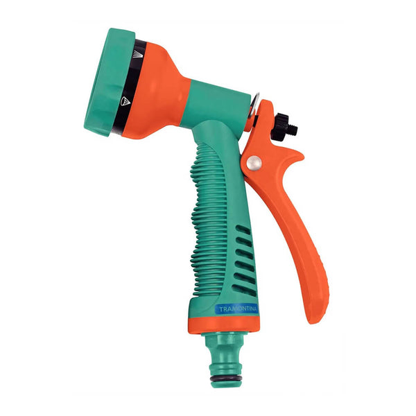 Esguicho Hidropistola de Jardim com 6 Tipos de Jato com Engate Rápido para Mangueiras de 1/2" polegada - Tramontina