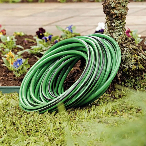 Mangueira para Jardim Flex Especial com 4 Camadas PVC e Engates - 25 metros - Tramontina