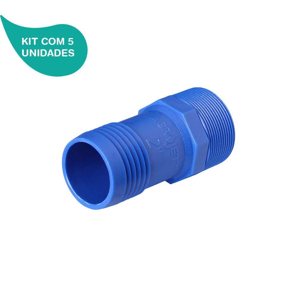 Kit Adaptador com Rosca Externa de 2" Agrojet 5 Unidades Imagem principal do produto