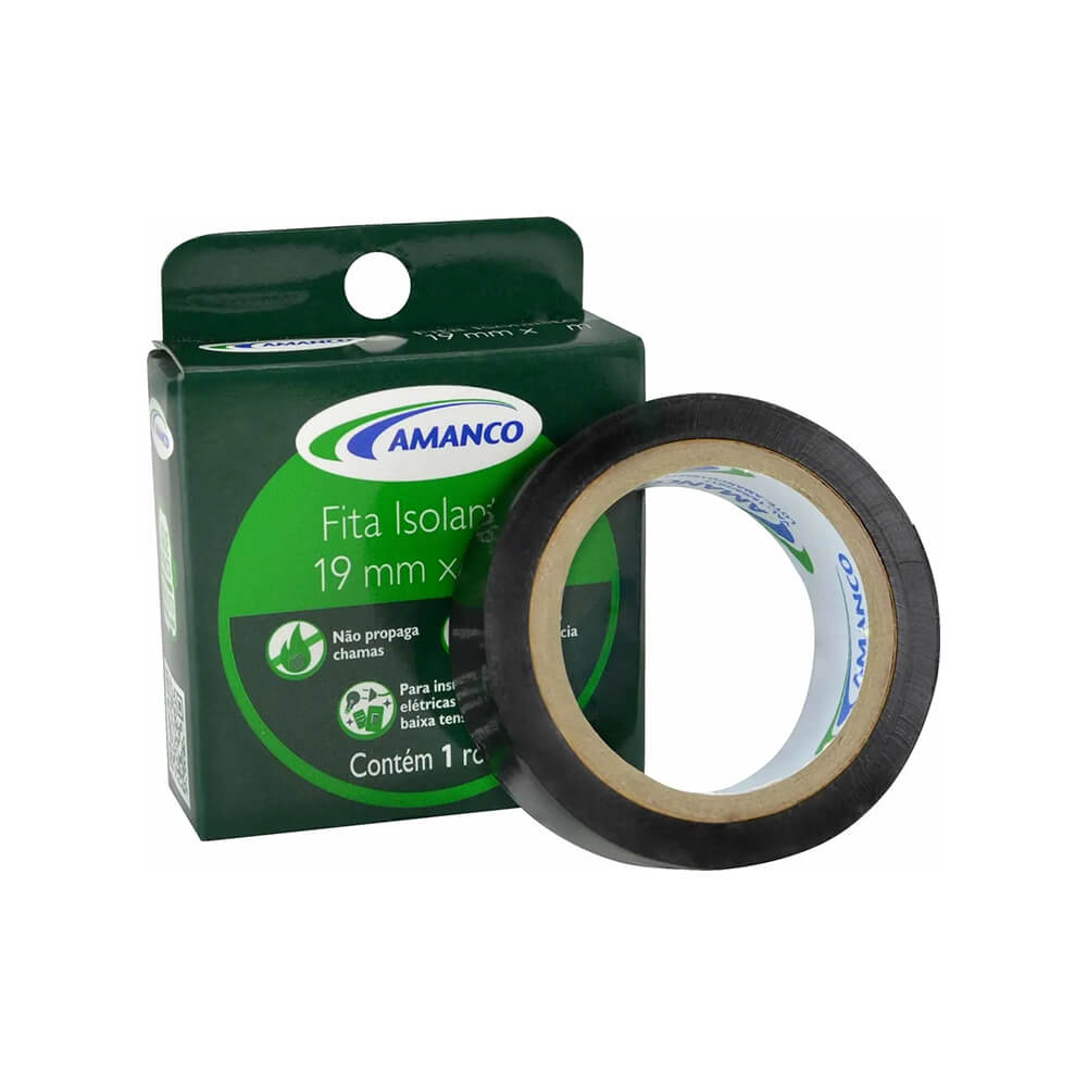 Fita Isolante 19mm x 20m - Amanco - Unitário Imagem principal do produto