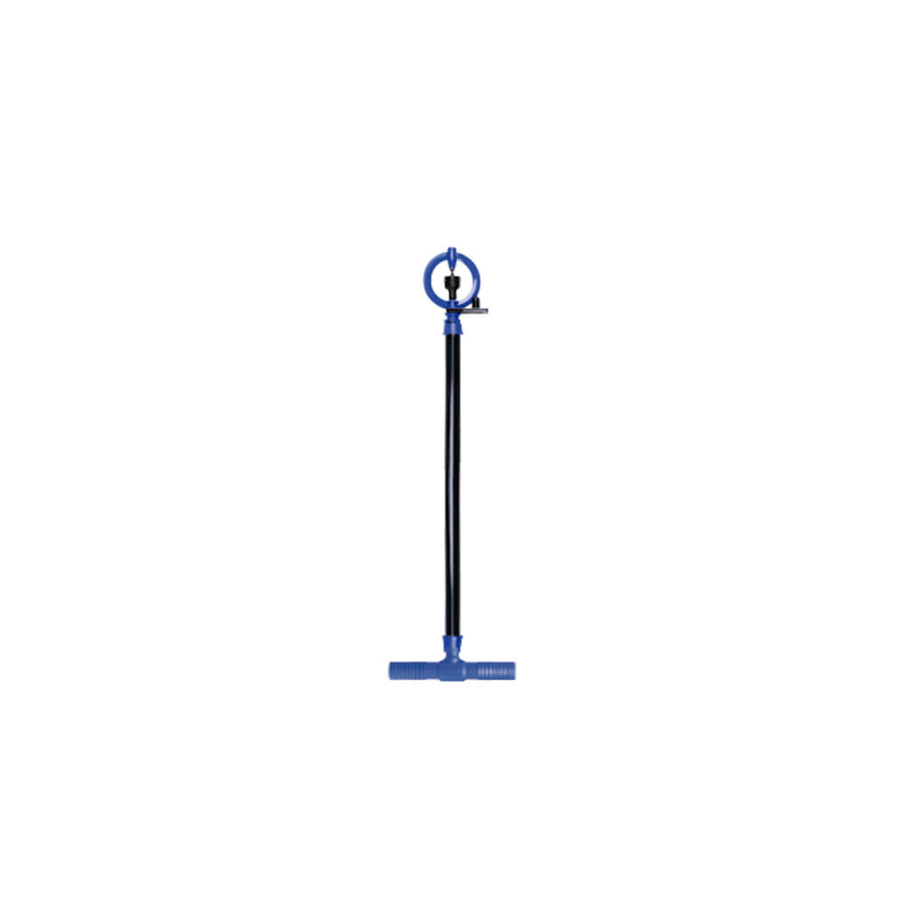 Aspersor P5 com Pinça + Duas Anilhas de Garra + Tubo PELBD de 16 mm (42 cm) + Tê Triplo de 1/2" - Unitário