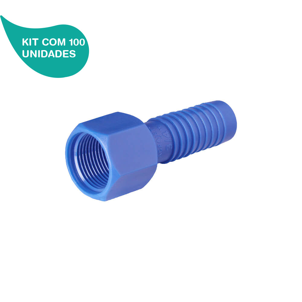 Kit Adaptador com Rosca Interna de 3/4" Agrojet 100 Unidades