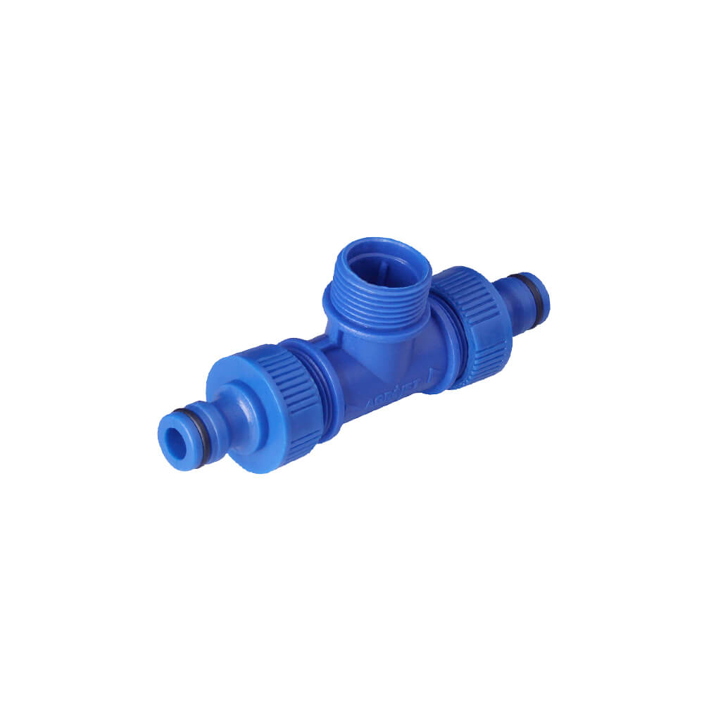 Tê Rosqueável com Rosca Externa de 3/4″ com 2 engates rápido - Agrojet - Unitário